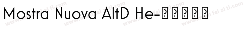 Mostra Nuova AltD He字体转换